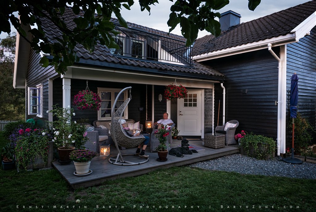 Summer evening on the front porch